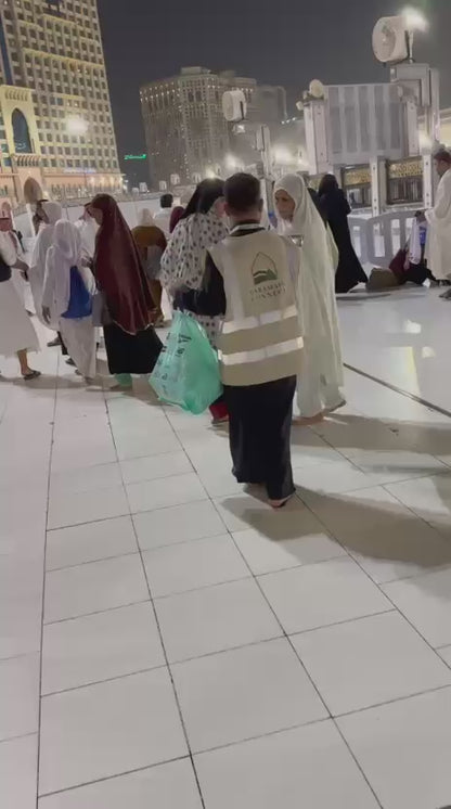 Distribute Prayer Mats in Haramain Shareefain